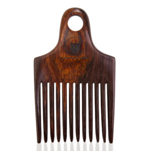 peigne afro en bois palissandre